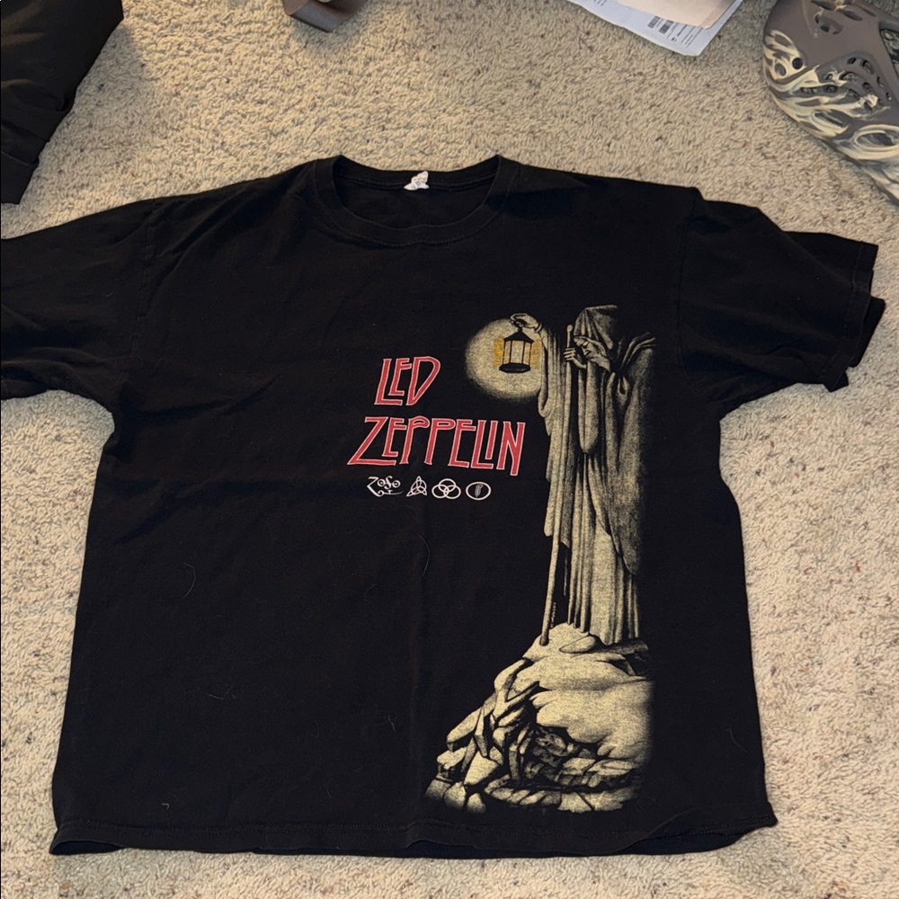 Led Zeppelin Black Graphic T-Shirt